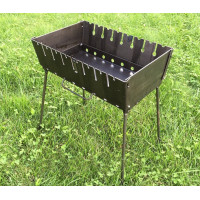 Мангал чемодан розкладний на 8 шампурів