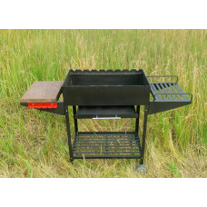 Мангал із зольником на 9 шампурів посилений