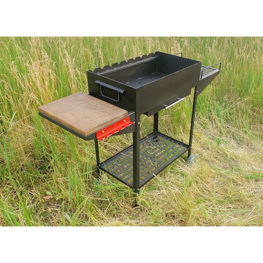 Мангал с зольником на 9 шампуром усиленный