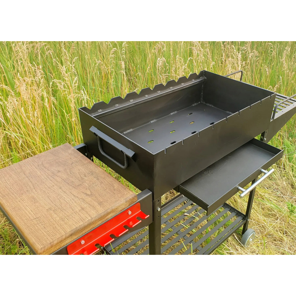 Мангал с зольником на 9 шампуром усиленный