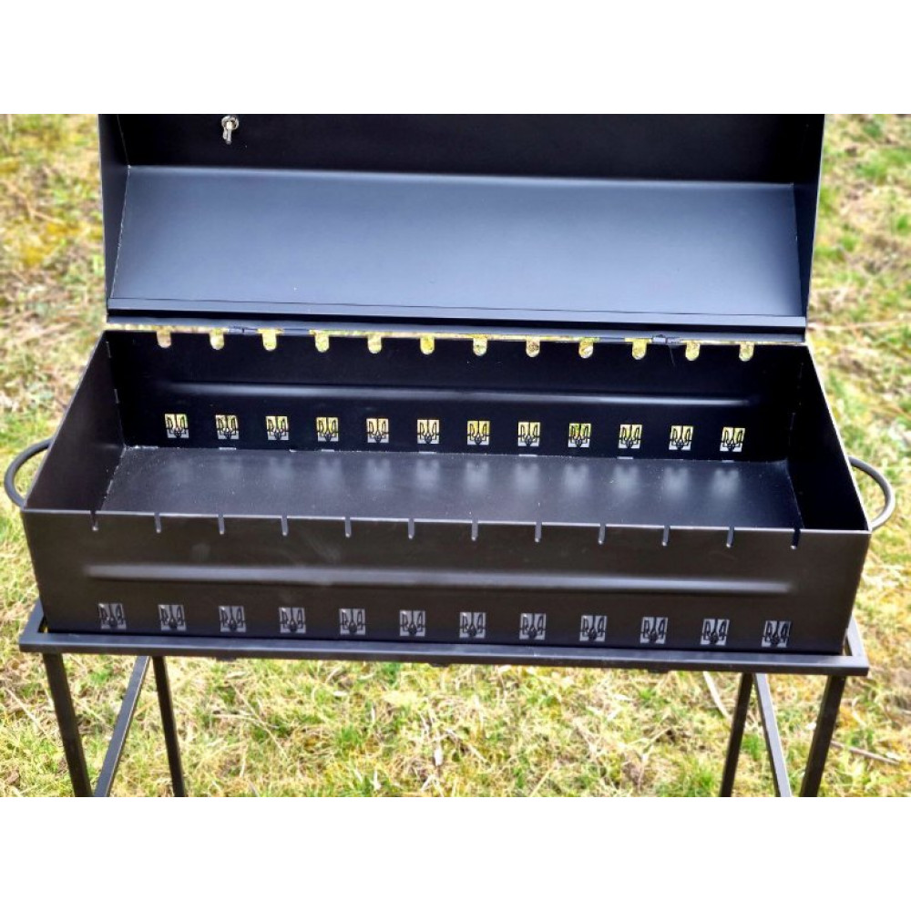 Мангал-барбекю 3 - 4 мм на 10 або 12 шампурів