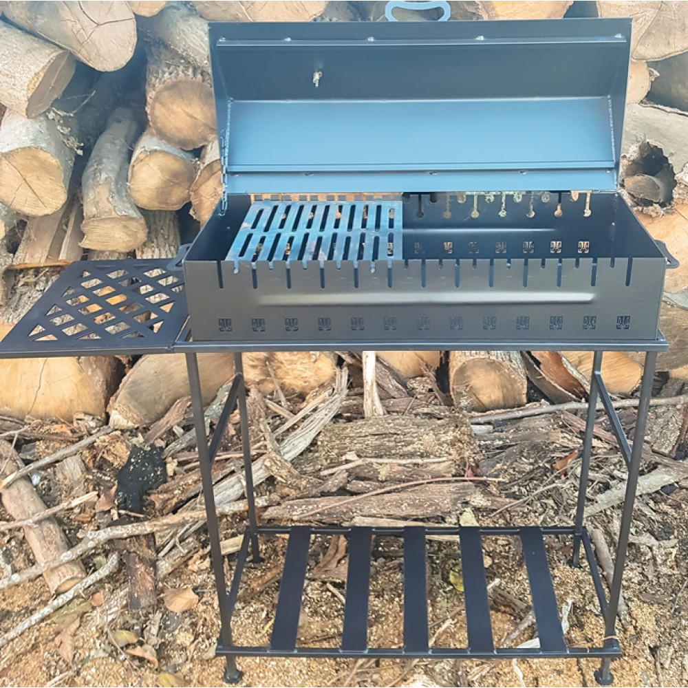 Мангал-барбекю 3 - 4 мм на 10 або 12 шампурів