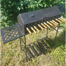 Мангал-барбекю 3 мм АВТОМАТИЧНИЙ на 10 або 12 шампурів