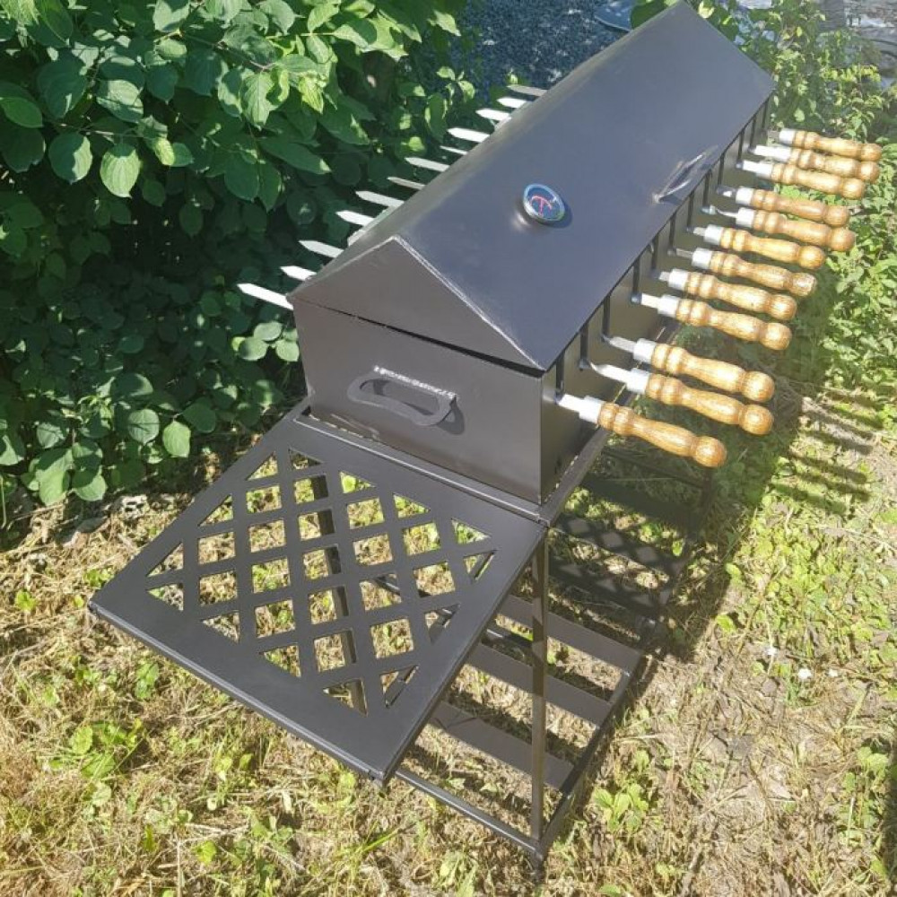 Мангал-барбекю 3 мм АВТОМАТИЧНИЙ на 10 або 12 шампурів