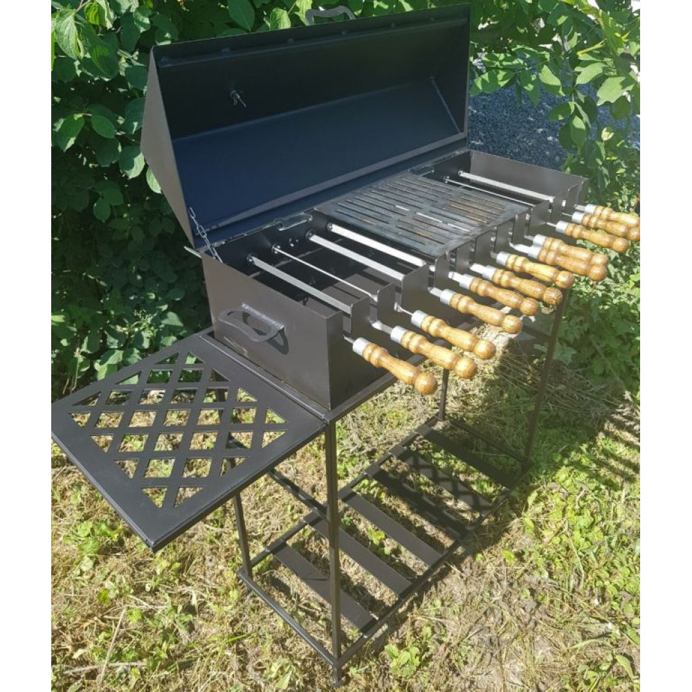 Мангал-барбекю 3 мм АВТОМАТИЧНИЙ на 10 або 12 шампурів
