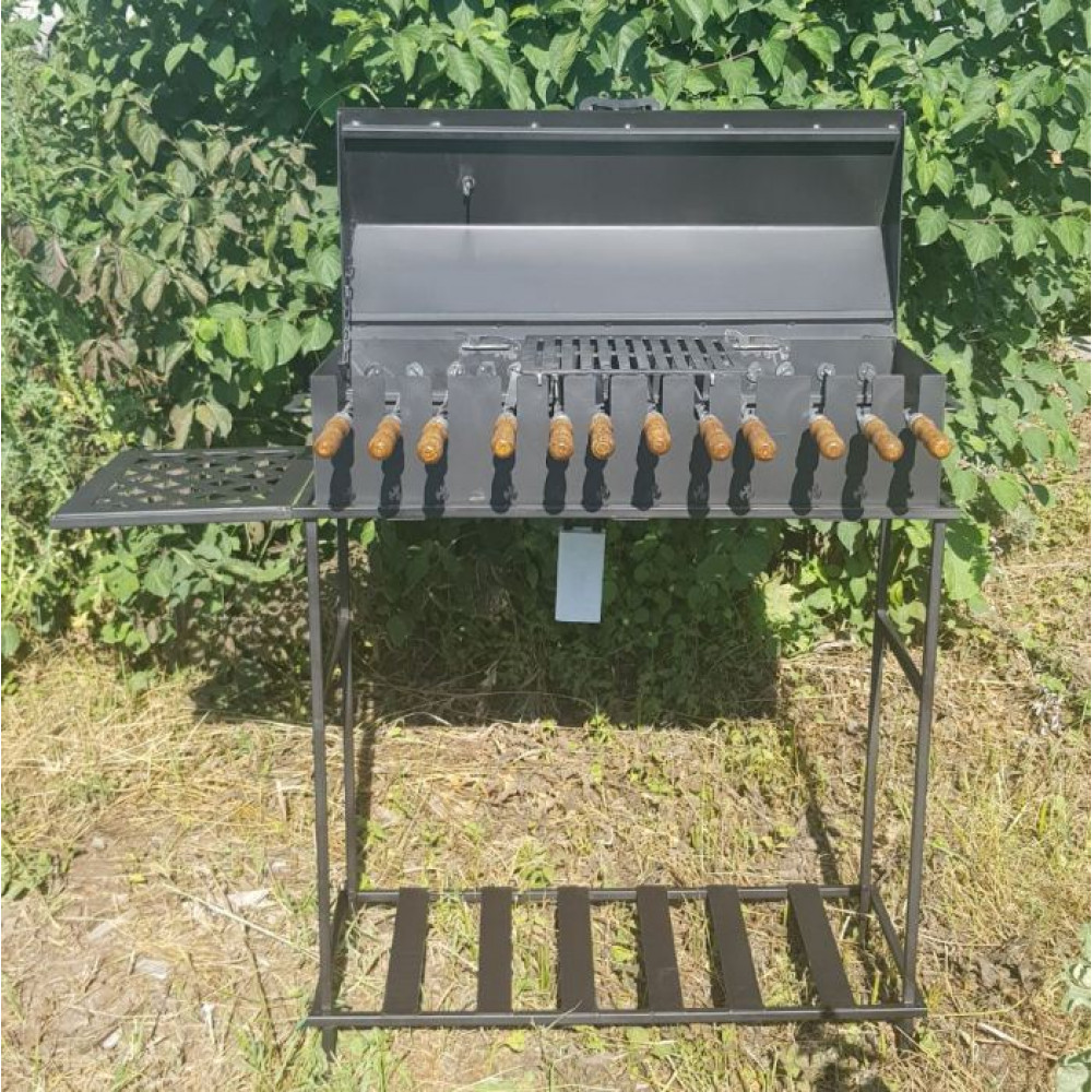 Мангал-барбекю 3 мм АВТОМАТИЧНИЙ на 10 або 12 шампурів