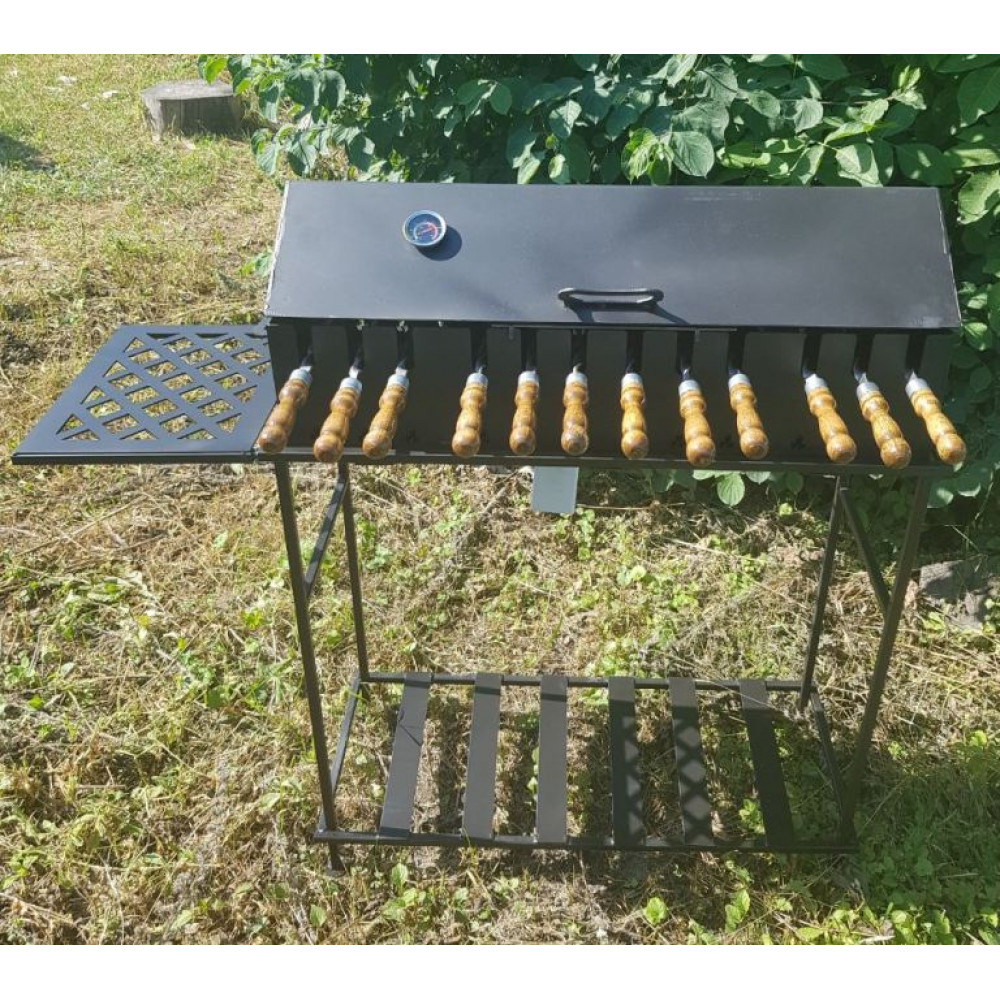 Мангал-барбекю 3 мм АВТОМАТИЧНИЙ на 10 або 12 шампурів