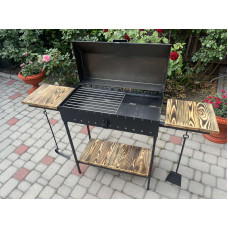 Мангал-барбекю 3 мм з кришкою та решіткою-гриль
