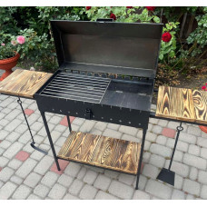 Мангал-барбекю 3 мм з кришкою та решіткою-гриль