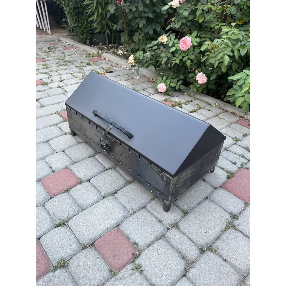 Мангал-барбекю 3 мм з кришкою та решіткою-гриль