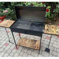 Мангал-барбекю 3 мм с крышкой и решеткой-гриль