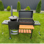 Мангал-барбекю 4 мм з пічкою та решіткою-гриль (посилений)