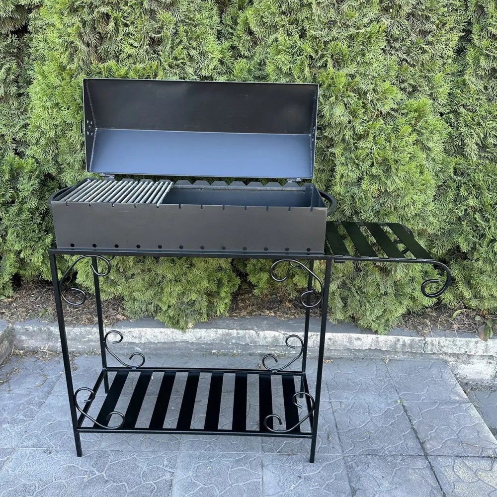 Мангал-барбекю 4 мм на 12 шампурів