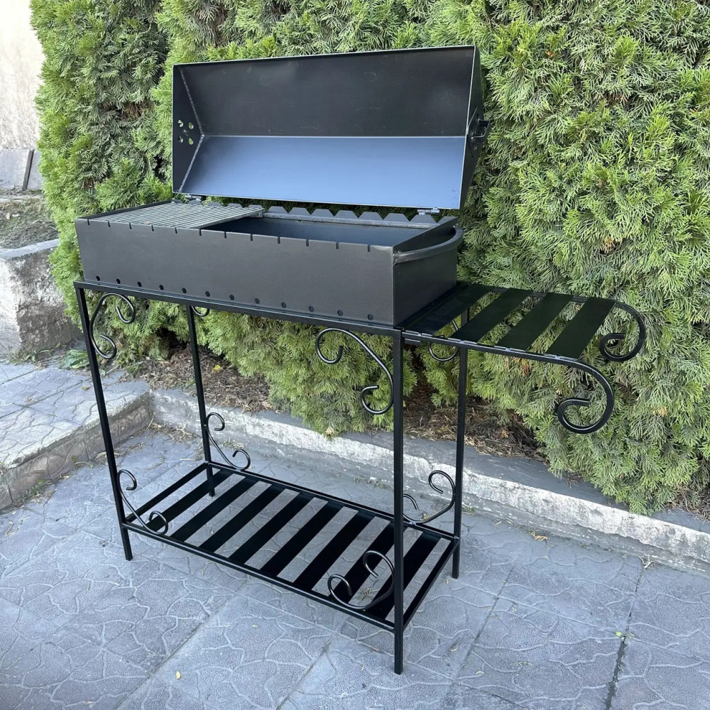 Мангал-барбекю 4 мм на 12 шампурів