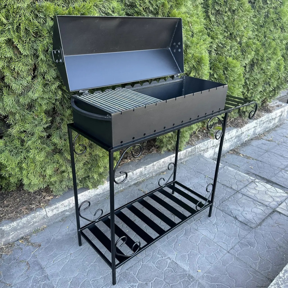 Мангал-барбекю 4 мм на 12 шампурів