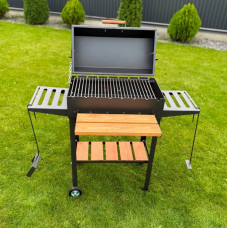 Мангал-барбекю 4 мм на 8 шампурів з решіткою (посилений)