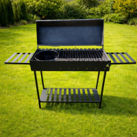 Мангал-барбекю 5 мм на 16 шампурів з решіткою та підставкою під казан