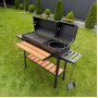 Мангал-барбекю 5 мм посилений з решіткою, підставкою під казан та двома кришками