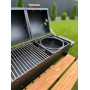 Мангал-барбекю 5 мм усиленный на 13 шампуров с друмя крышками, решеткой-гриль и подставкой под казан