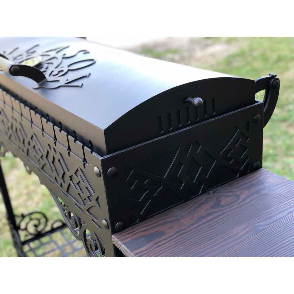 Мангал-барбекю 6 мм Diamond з кришкою та термометром