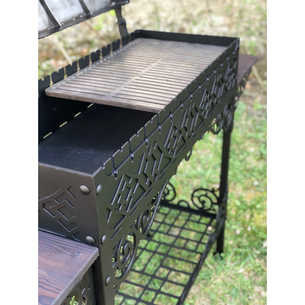 Мангал-барбекю 6 мм Diamond з кришкою та термометром