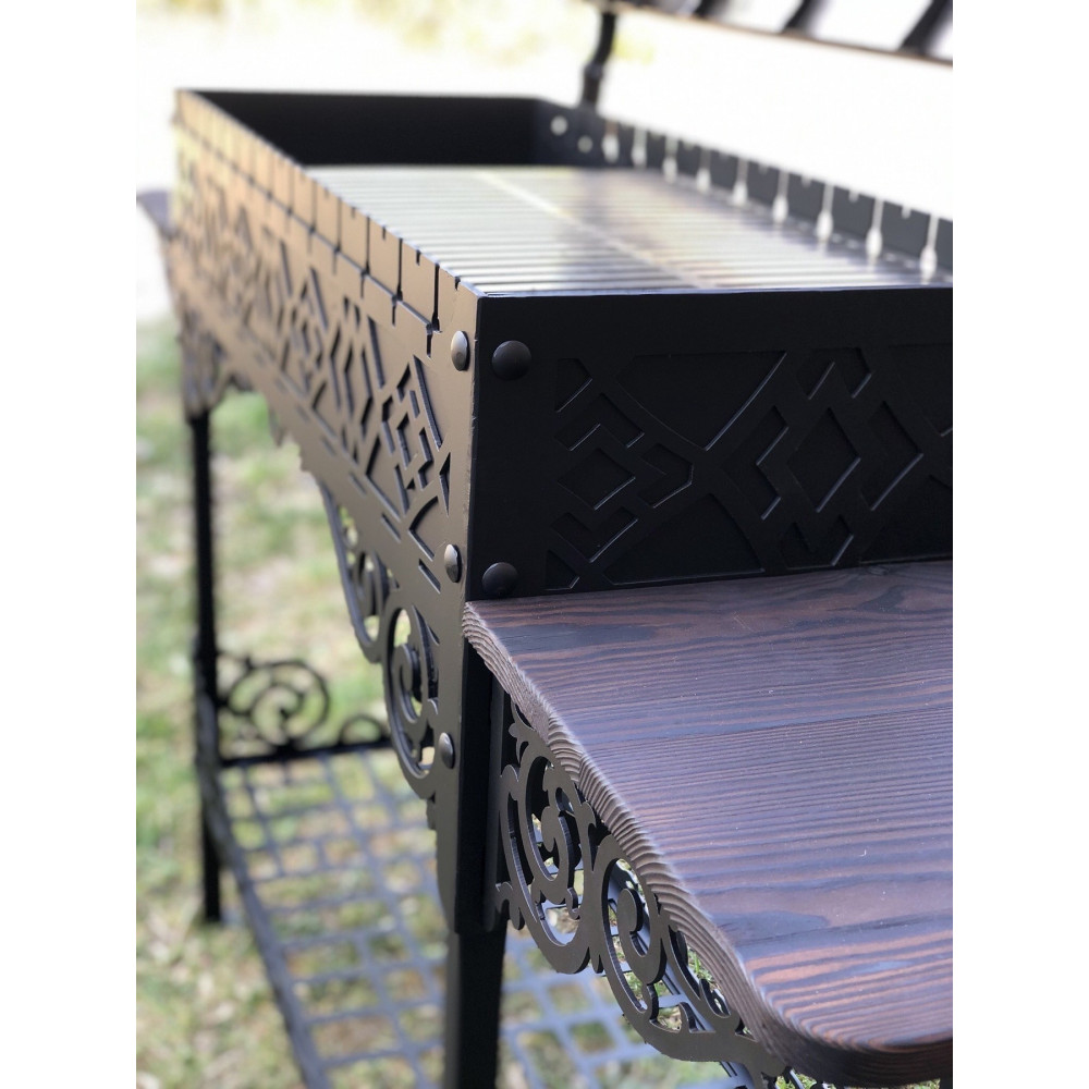 Мангал-барбекю 6 мм Diamond з кришкою та термометром