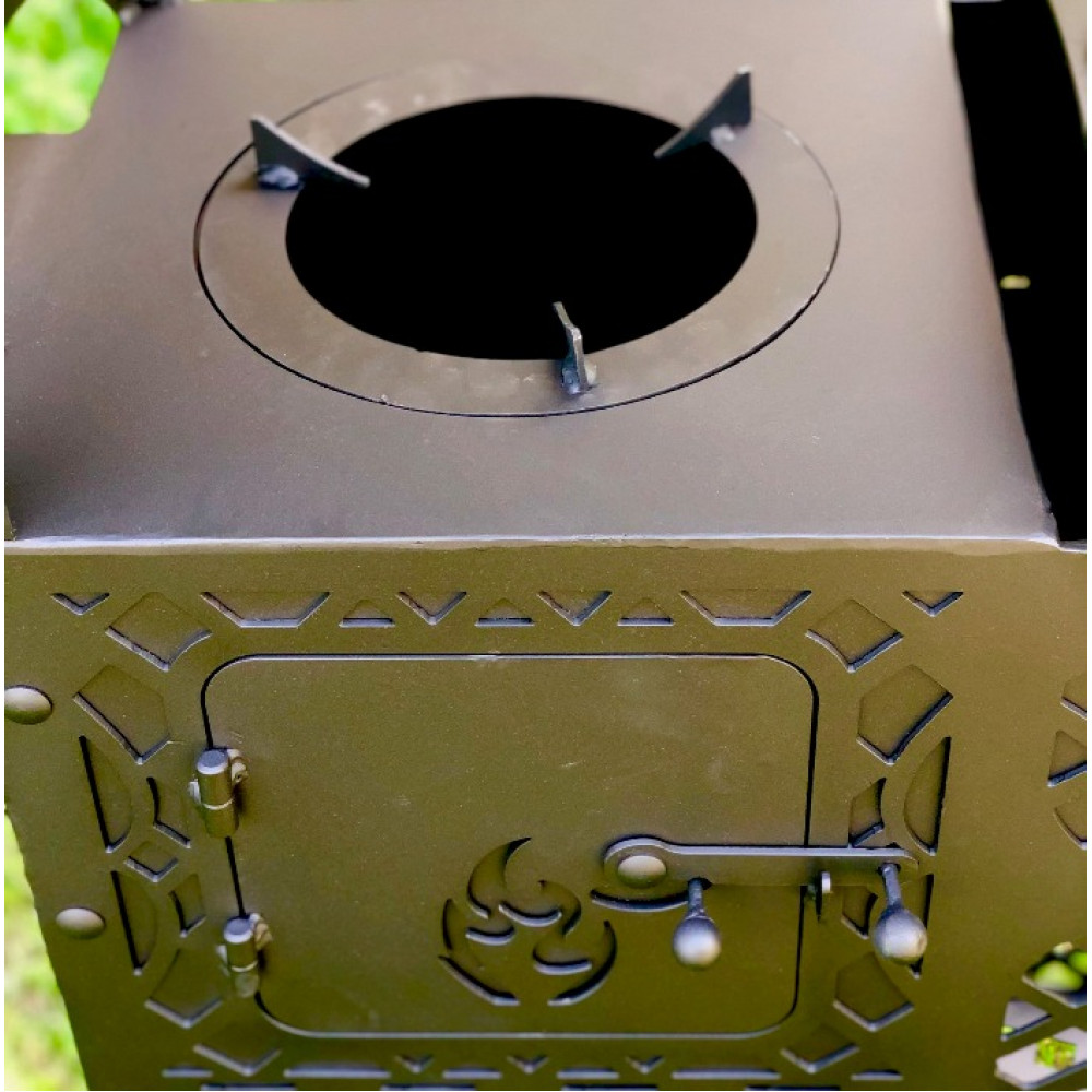 Мангал-барбекю коптильня з пічкою під казан LEGENDA