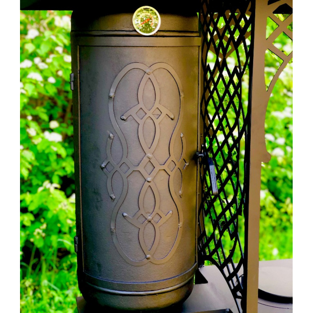 Мангал-барбекю коптильня з пічкою під казан LEGENDA