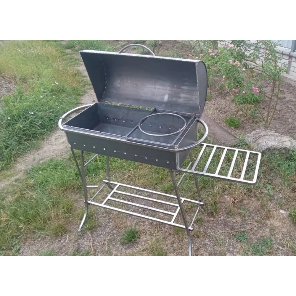 Мангал-гриль 4 мм на 10 шампурів розбірний