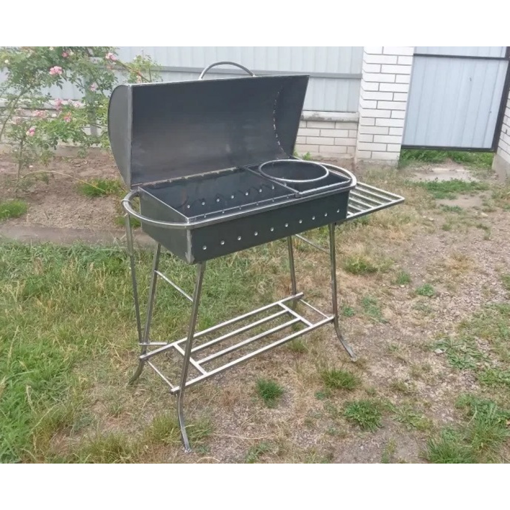 Мангал-гриль 4 мм на 10 шампурів розбірний