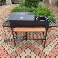 Мангал-гриль 5 мм посилений на 13 шампурів зі зйомною кришкою