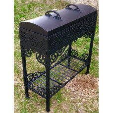 Мангал-гриль 6 мм на 13 шапмурів і підставкою під казан