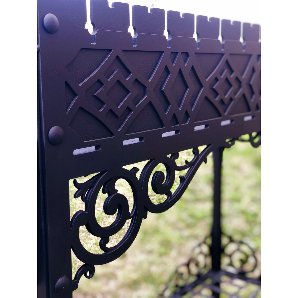 Мангал-гриль 6 мм на 13 шапмурів і підставкою під казан