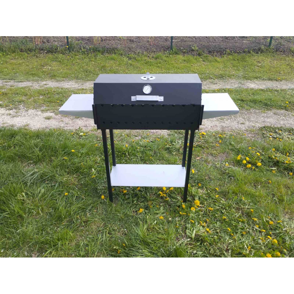 Мангал-гриль розбірний на 10 шампурів з решіткою та підставкою під казан