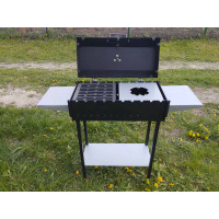 Мангал-гриль розбірний на 10 шампурів з решіткою та підставкою під казан