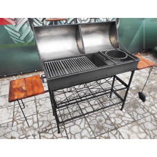 Мангал-гриль стаціонарний 5 мм + ПОДАРУНОК