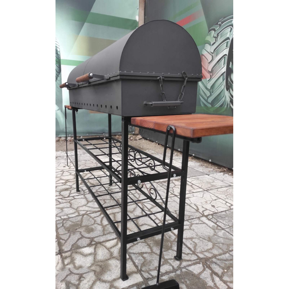 Мангал-гриль стаціонарний 5 мм + ПОДАРУНОК