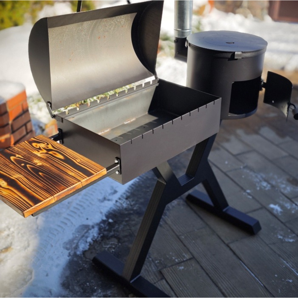 Мангал-лофт з пічкою під казан