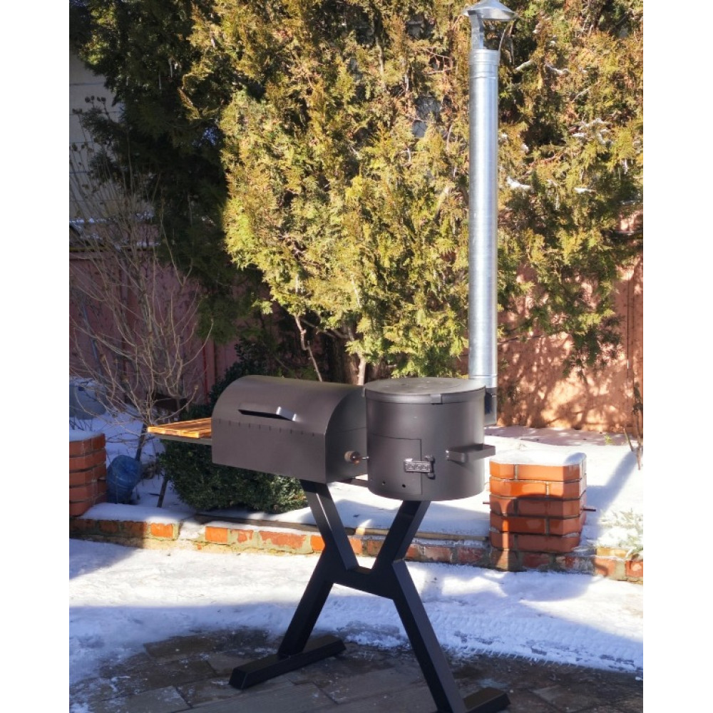 Мангал-лофт з пічкою під казан