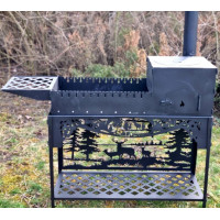 Мангал-піч 4 мм на 13 шампурів