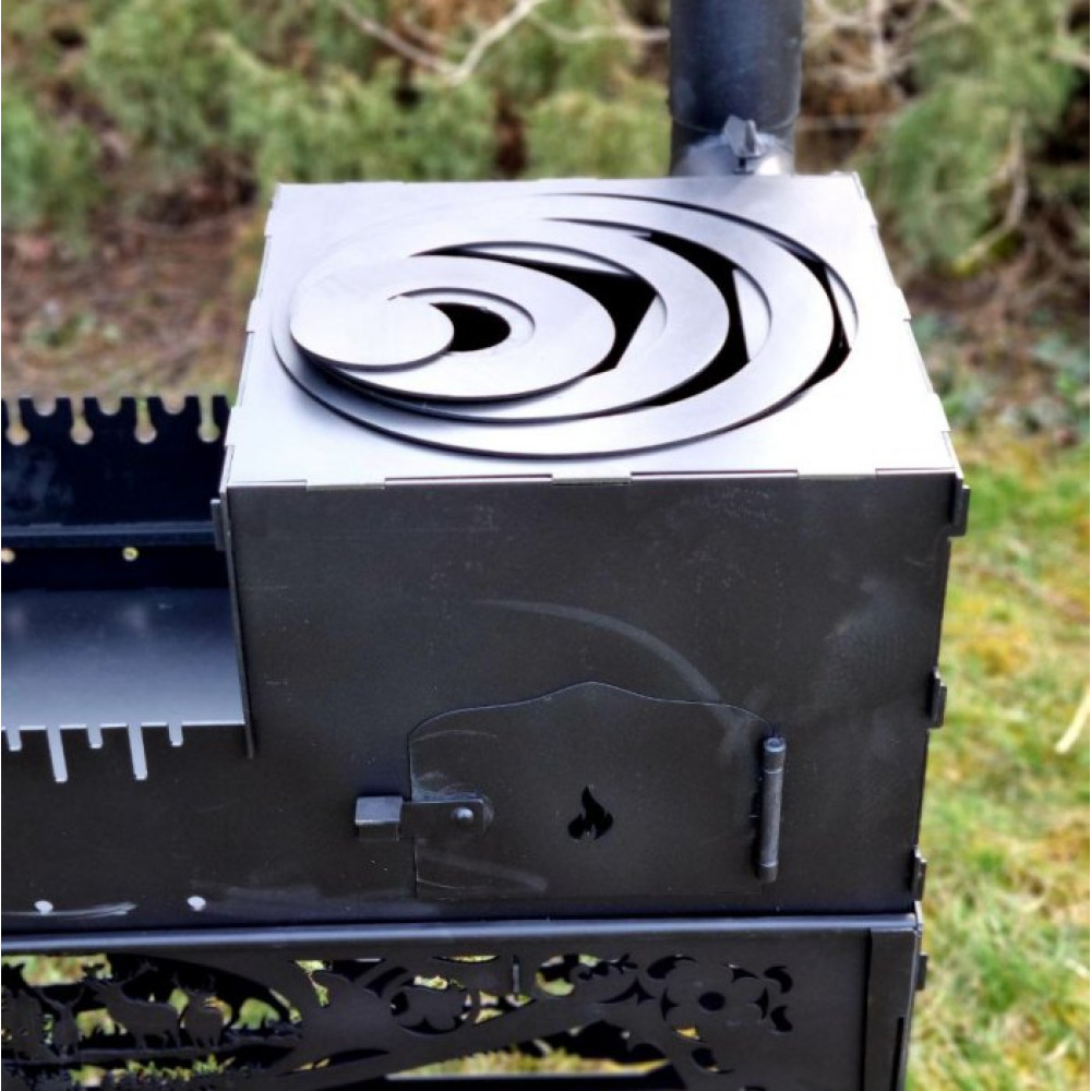 Мангал-піч 4 мм на 13 шампурів