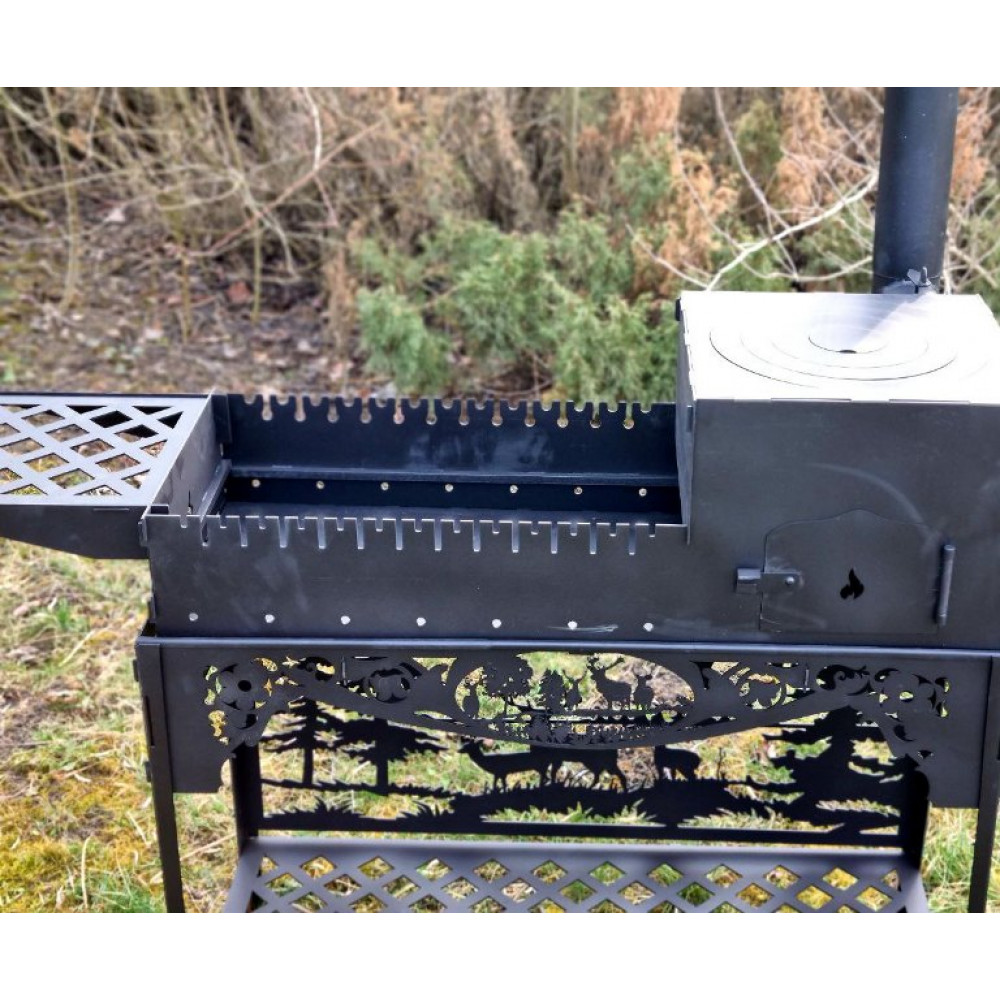 Мангал-піч 4 мм на 13 шампурів