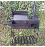 Мангал-піч-барбекю 4 мм на 10 шампурів з трубою