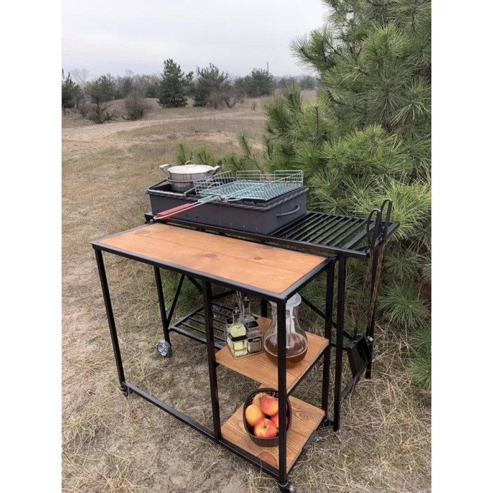 Мангал-трансфомер на 10 шампурів