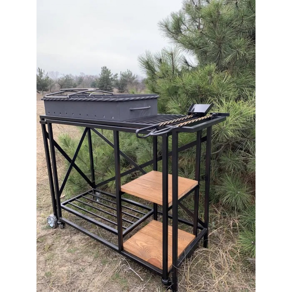 Мангал-трансфомер на 10 шампурів