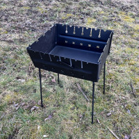 Мангал-чемодан 2 мм на 6 шампурів