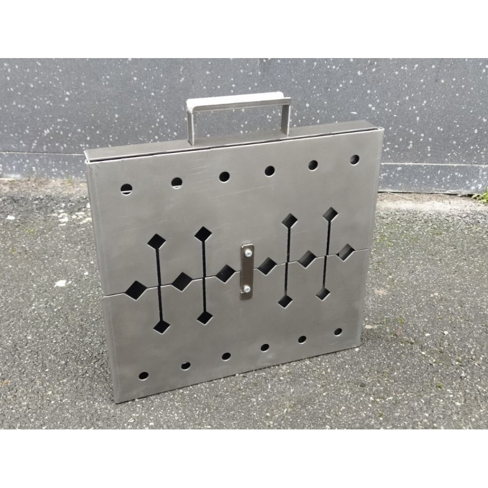 Мангал-чемодан 2 мм на 6 шампурів