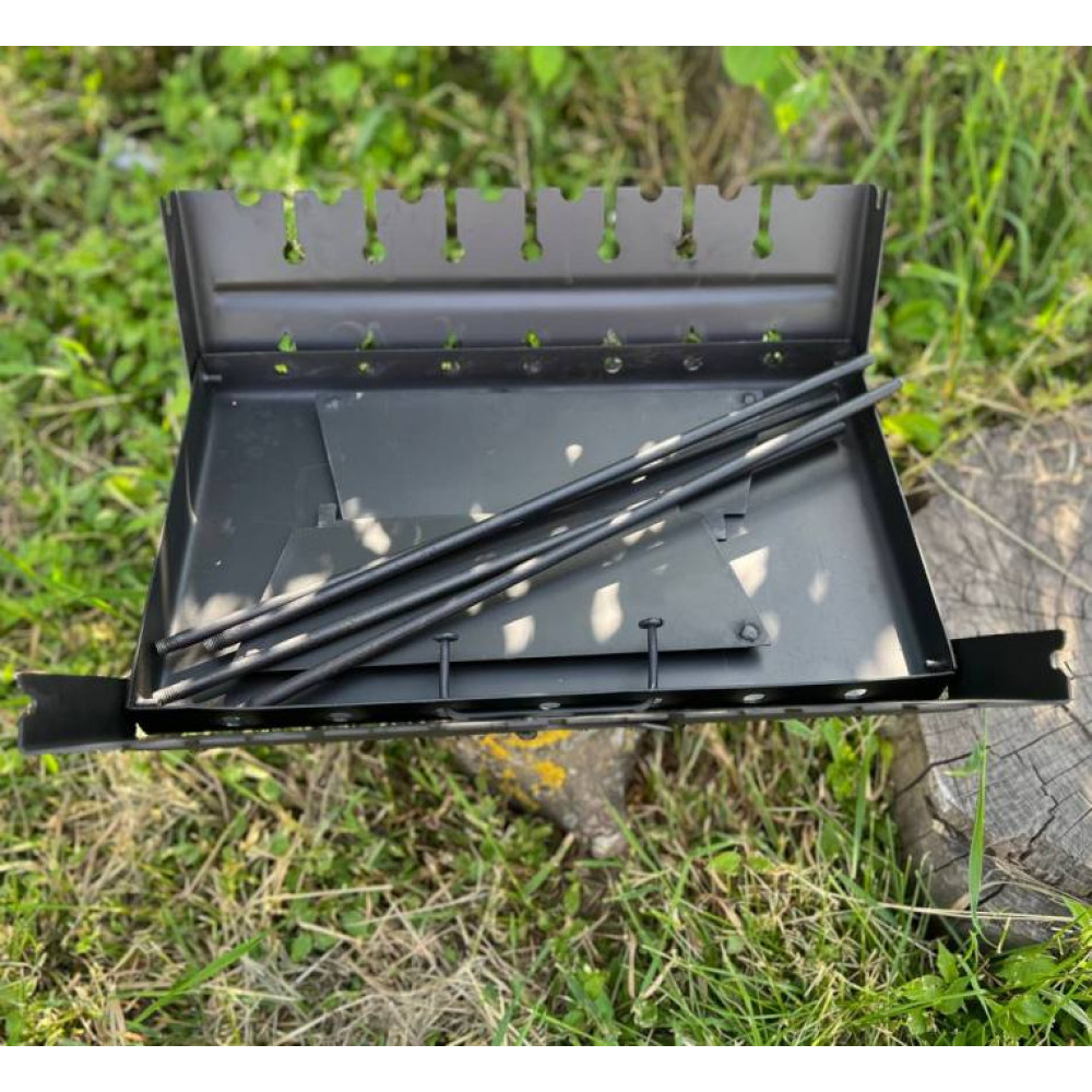 Мангал-чемодан 2 мм на 8 шампурів