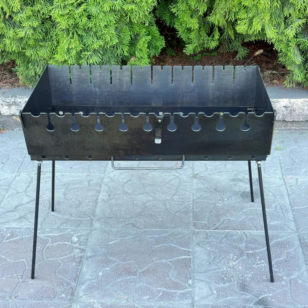 Мангал-чемодан 3 мм на 10 шампурів