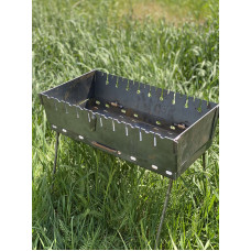 Мангал-чемодан 3 мм на 10 шампурів